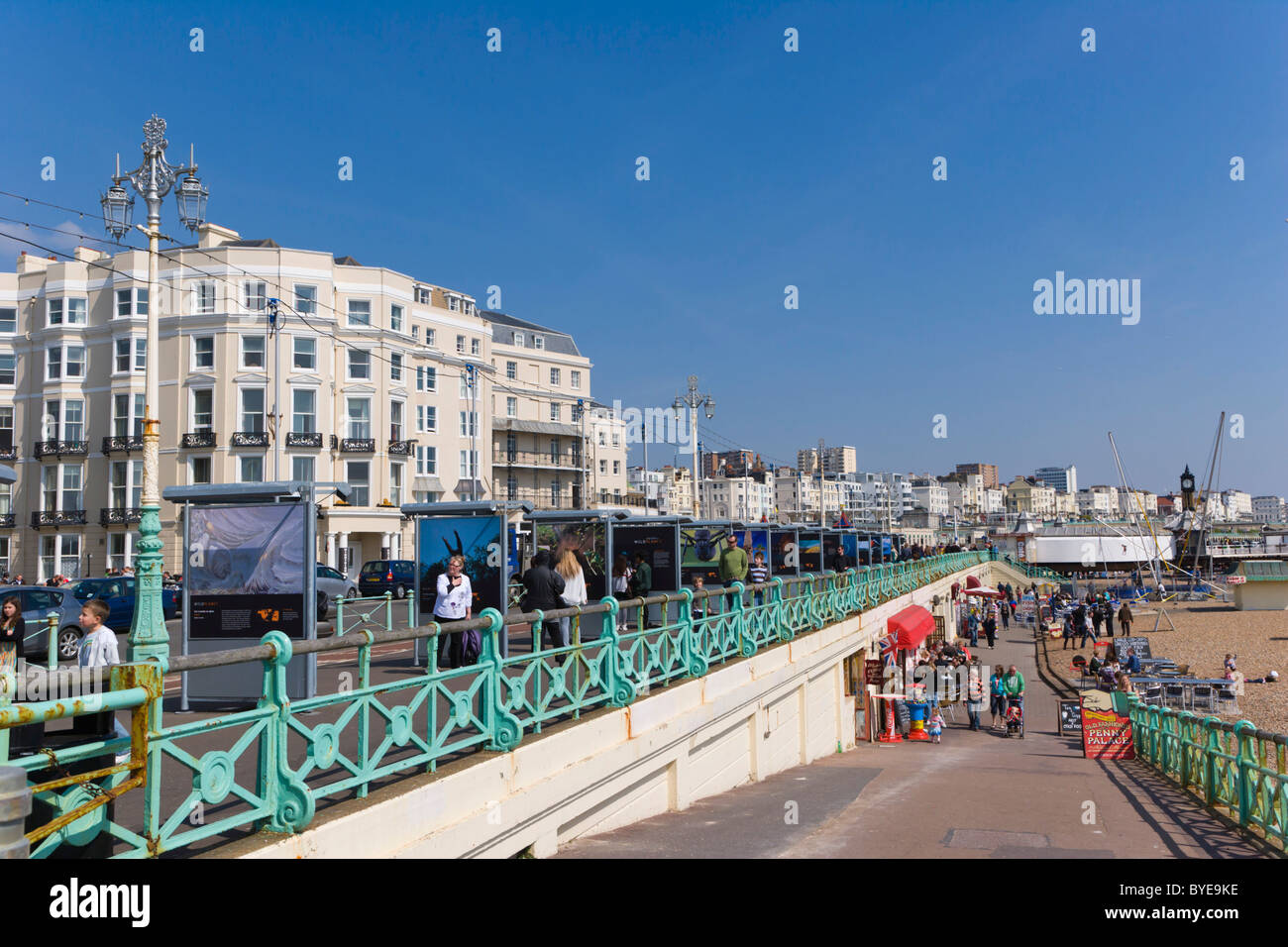 King's Road Arches and seaside esplanade, Brighton, East Sussex