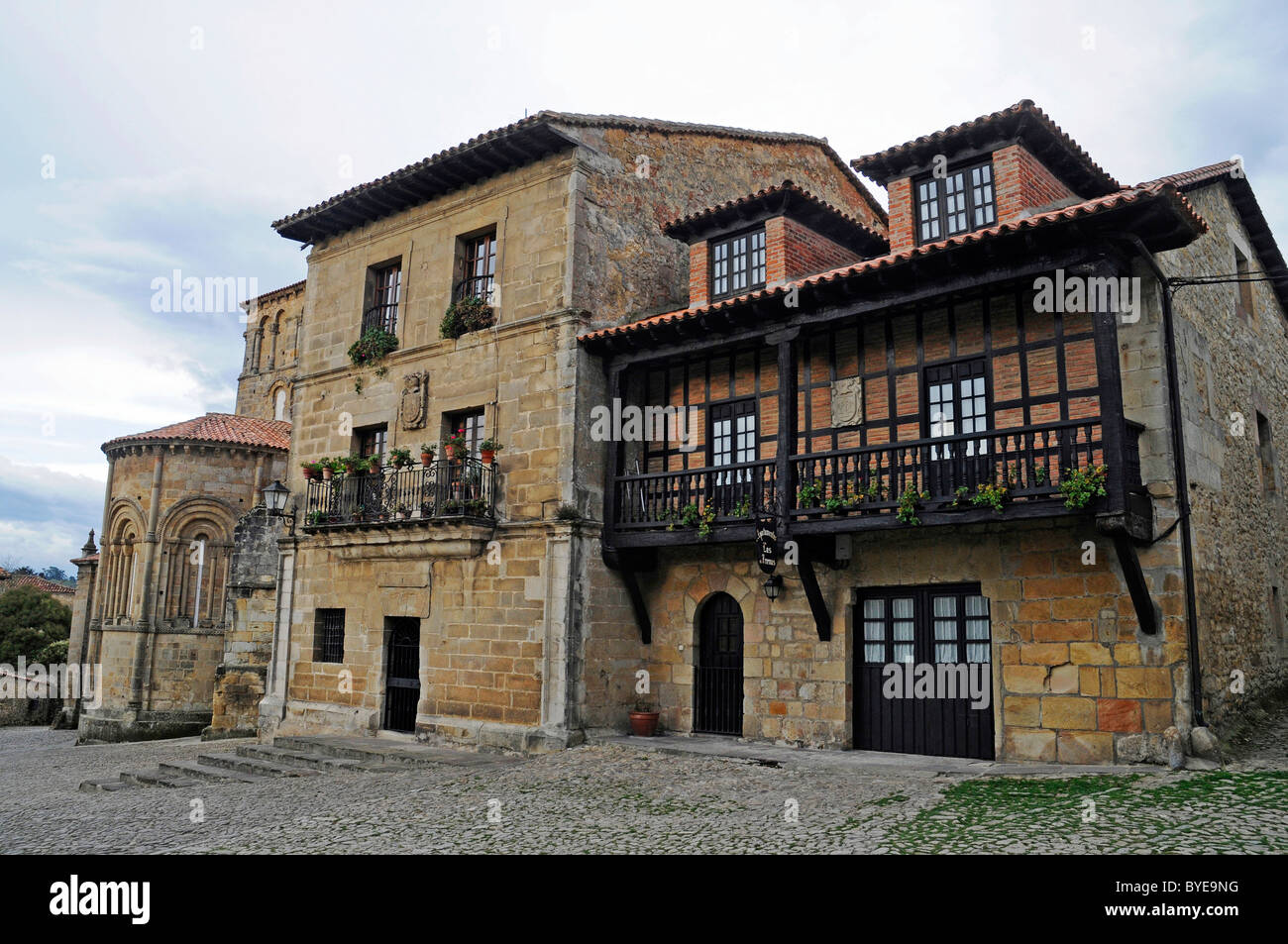 Historic buildings, medieval town of Santillana del Mar, Cantabria