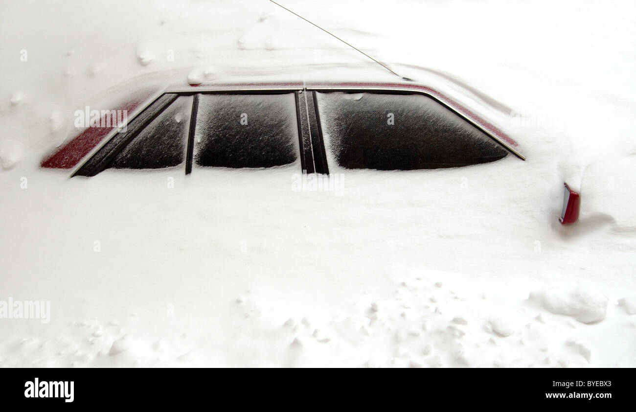 The car closed by snow Stock Photo