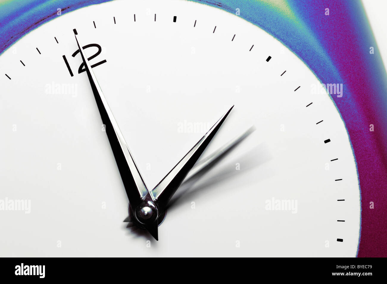 Clock, changing from summer to winter time Stock Photo Alamy