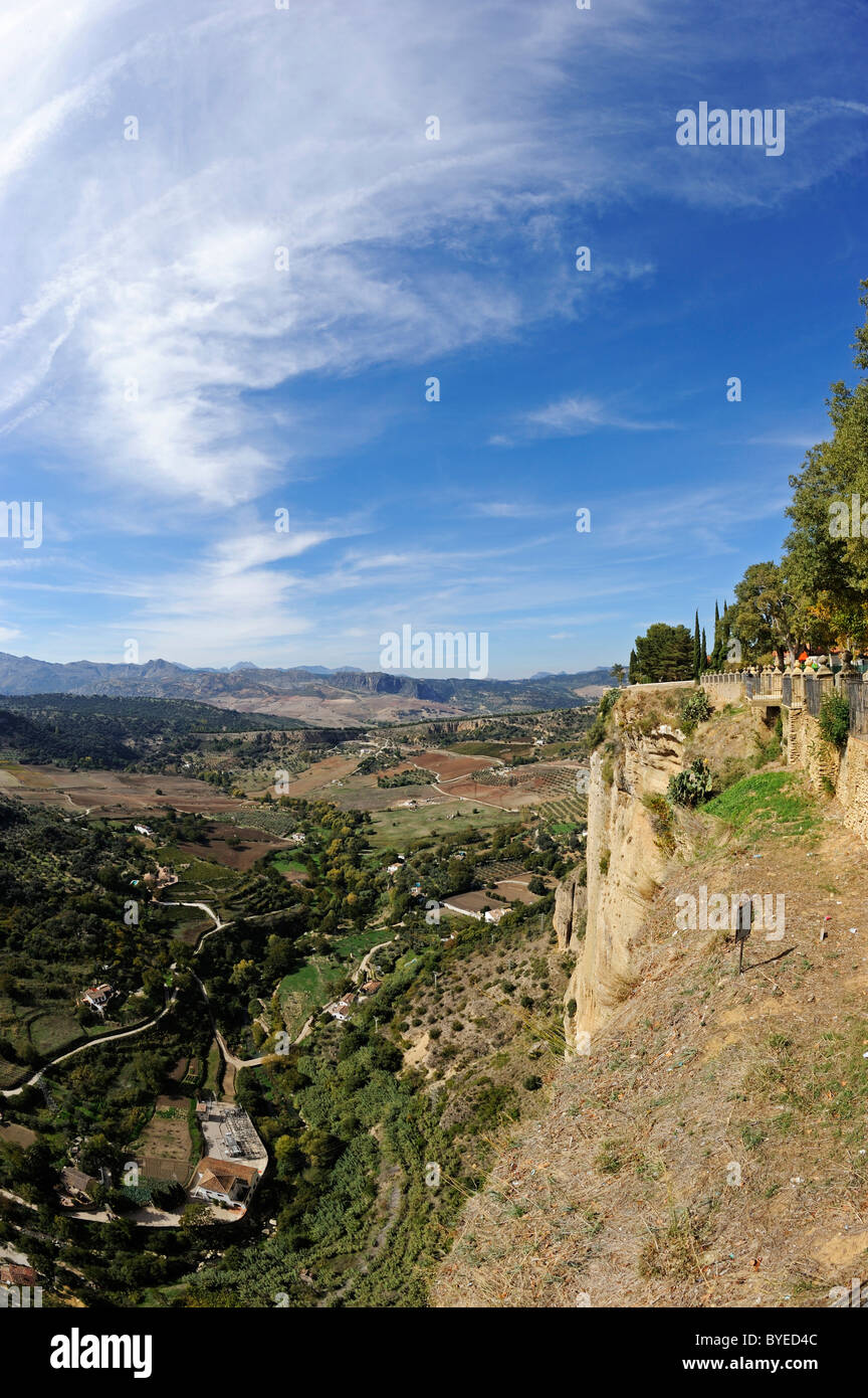 Spain Ronda Area View over the surrounding area, Ronda, Andalucia, Spain, Europe Stock ...