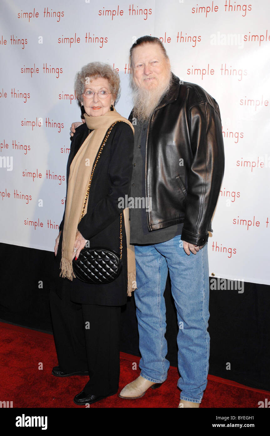 Mickey Jones and guest International Family Film Premiere of 'Simple