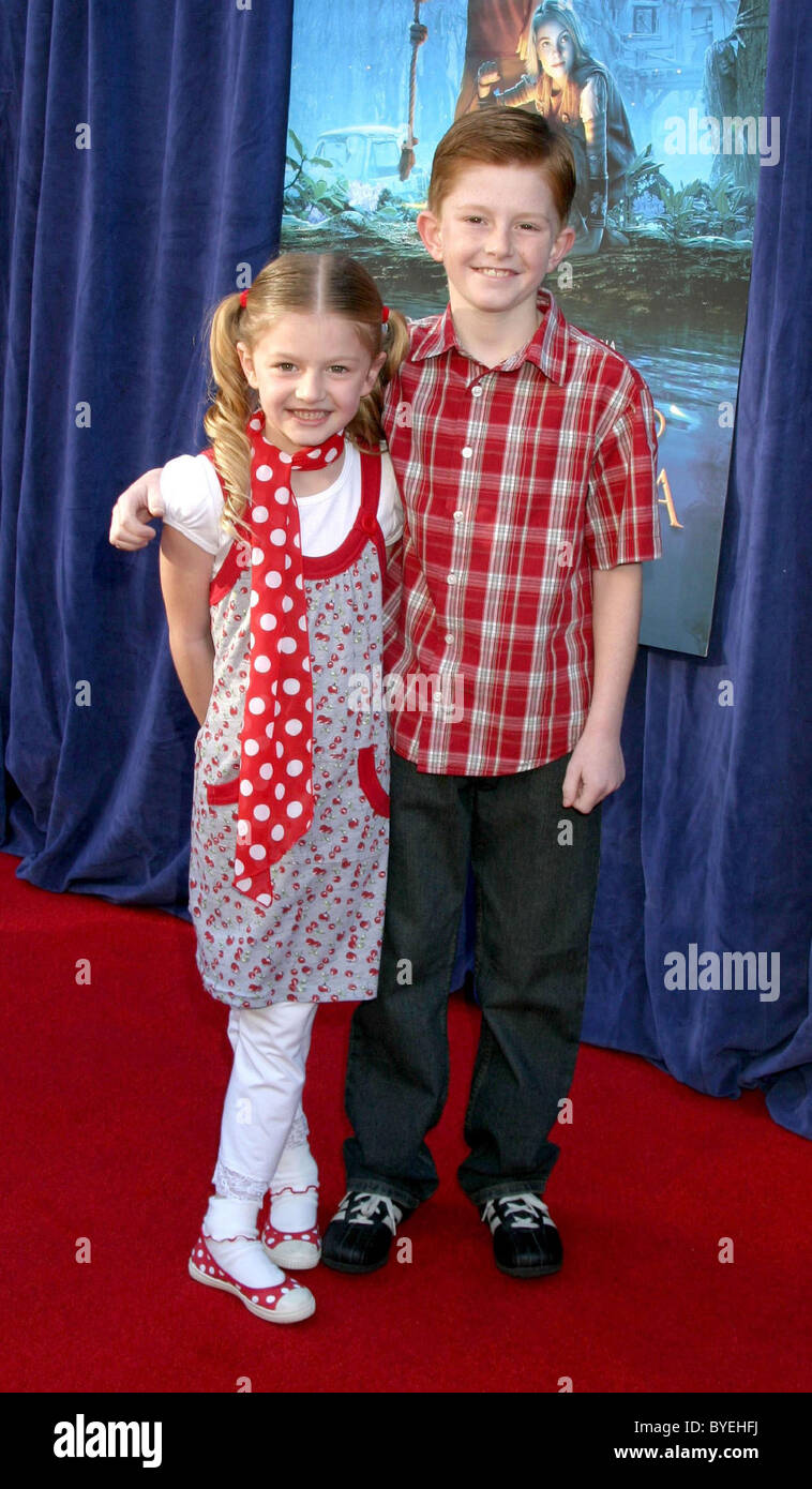 Zoey Huett and Zane Huett Los Angeles Premiere of Walt Disney Pictures