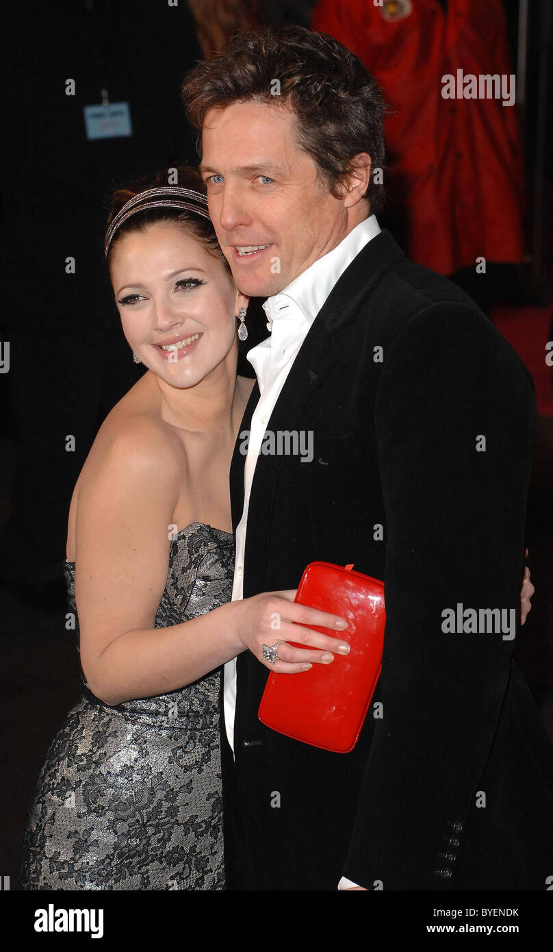 Drew Barrymore and Hugh Grant at the 'Music and Lyrics' Film Premiere