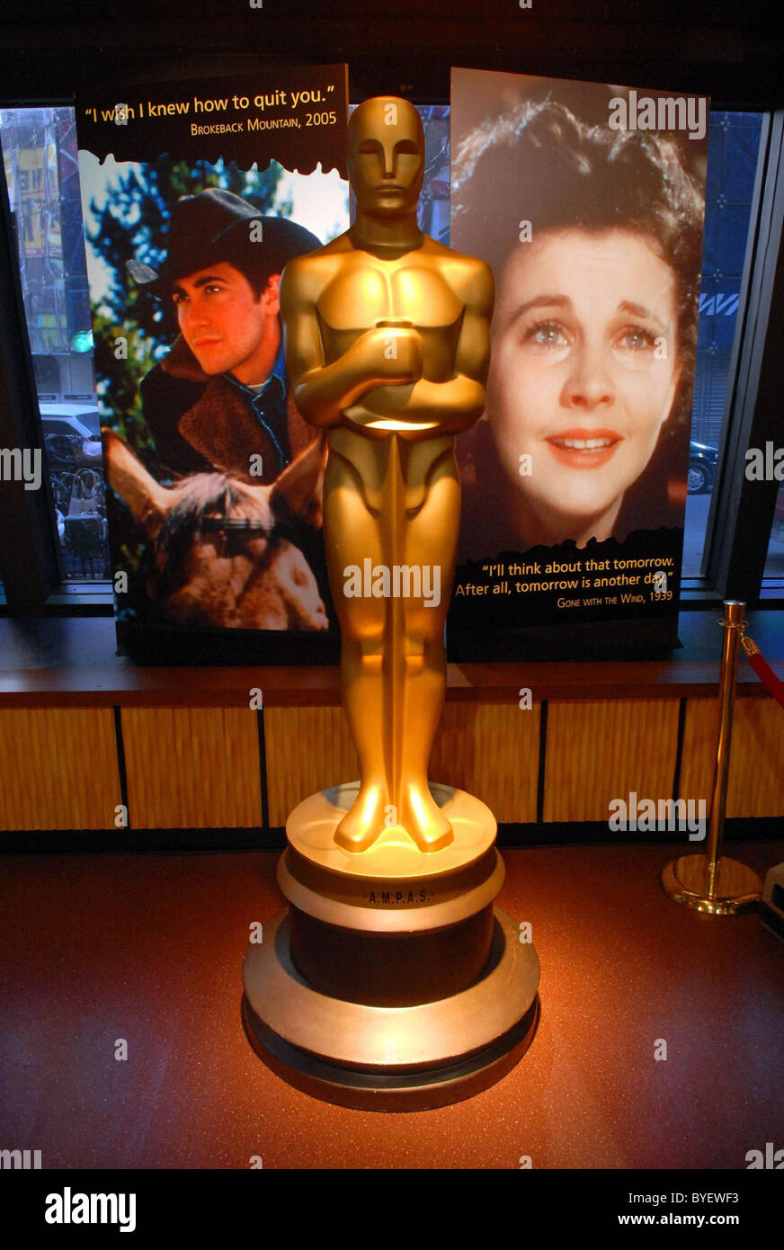Fifty Oscars go on display to the general public prior to the 79th ...