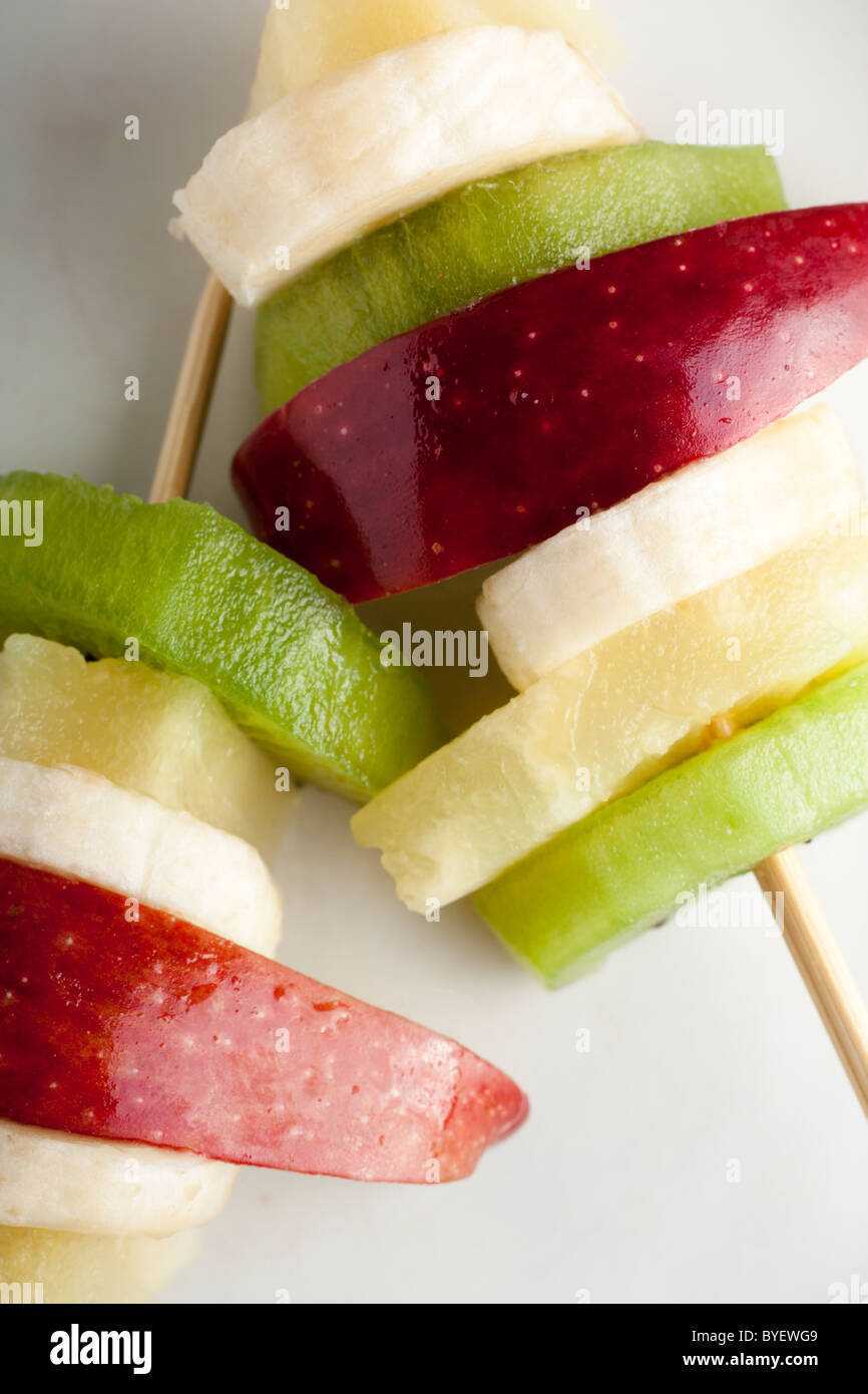 Fruit Skewers Stock Photo
