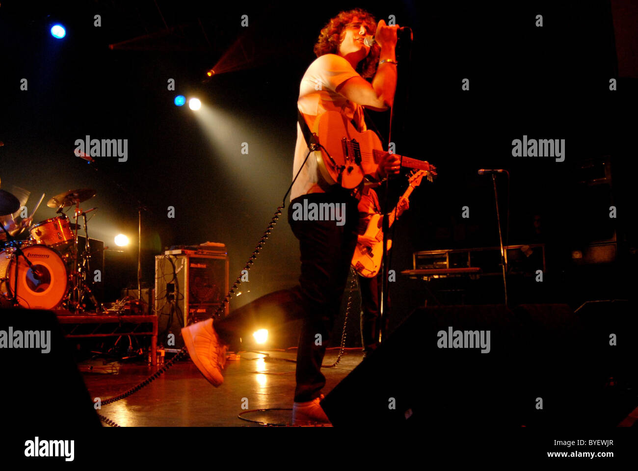 Luke Jenner The Rapture performing live at The Astoria London, England ...