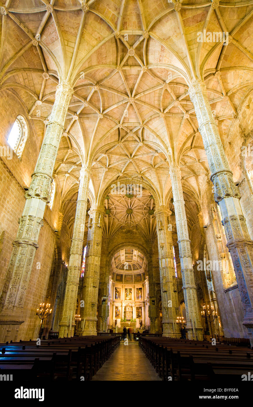 Jeronimos Monastery aka Mosteiro dos Jerónimos, Belém, Lisbon, Portugal Stock Photo