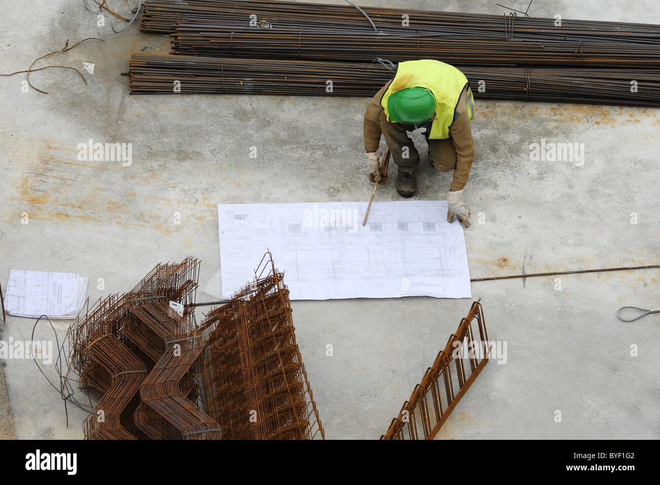 DEU, 20100907, construction projekt building Copyright (c) Gerhard Leber Stock Photo