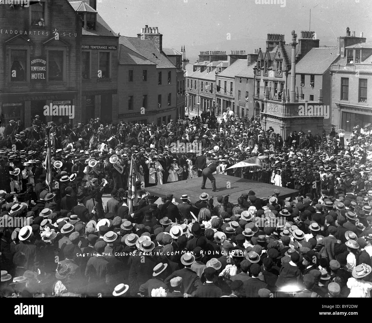 Casting the Colours Selkirk Common Riding 1899 Stock Photo Alamy