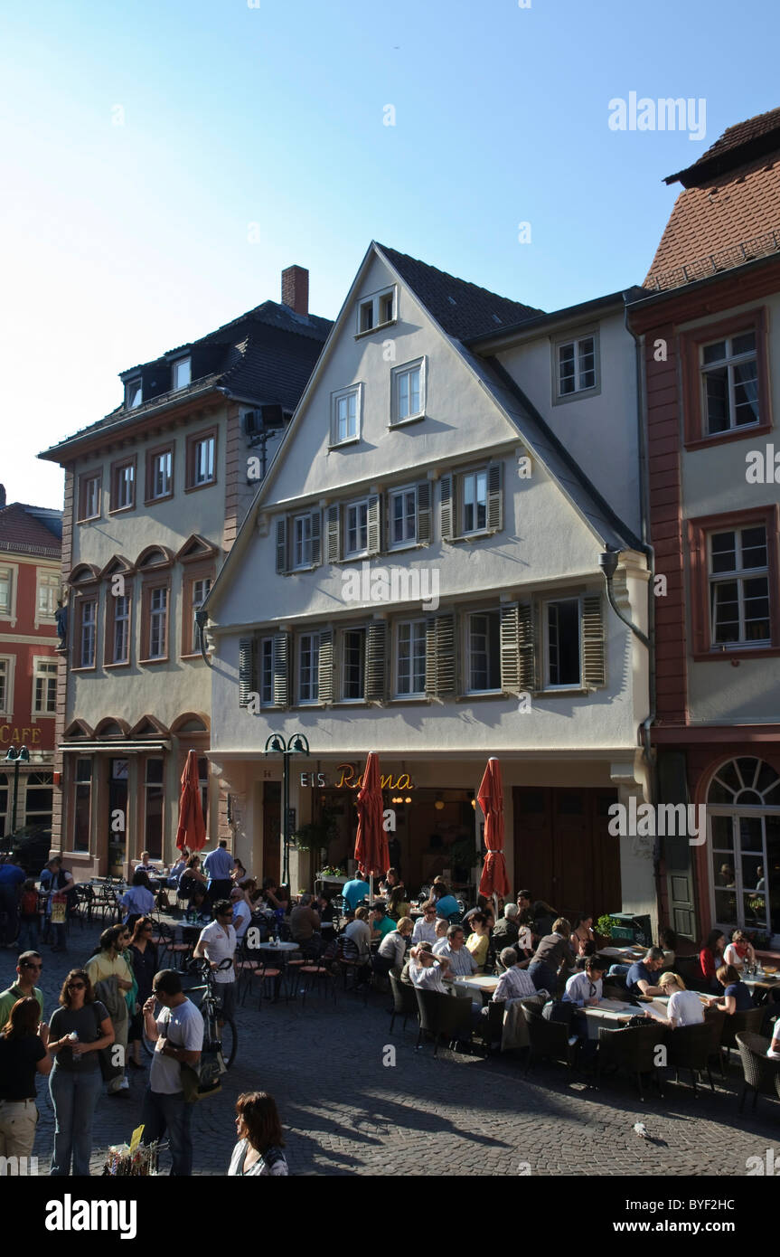 Heidelberg, old town, Untere Strasse, Baden-Wurttemberg, Germany Stock Photo