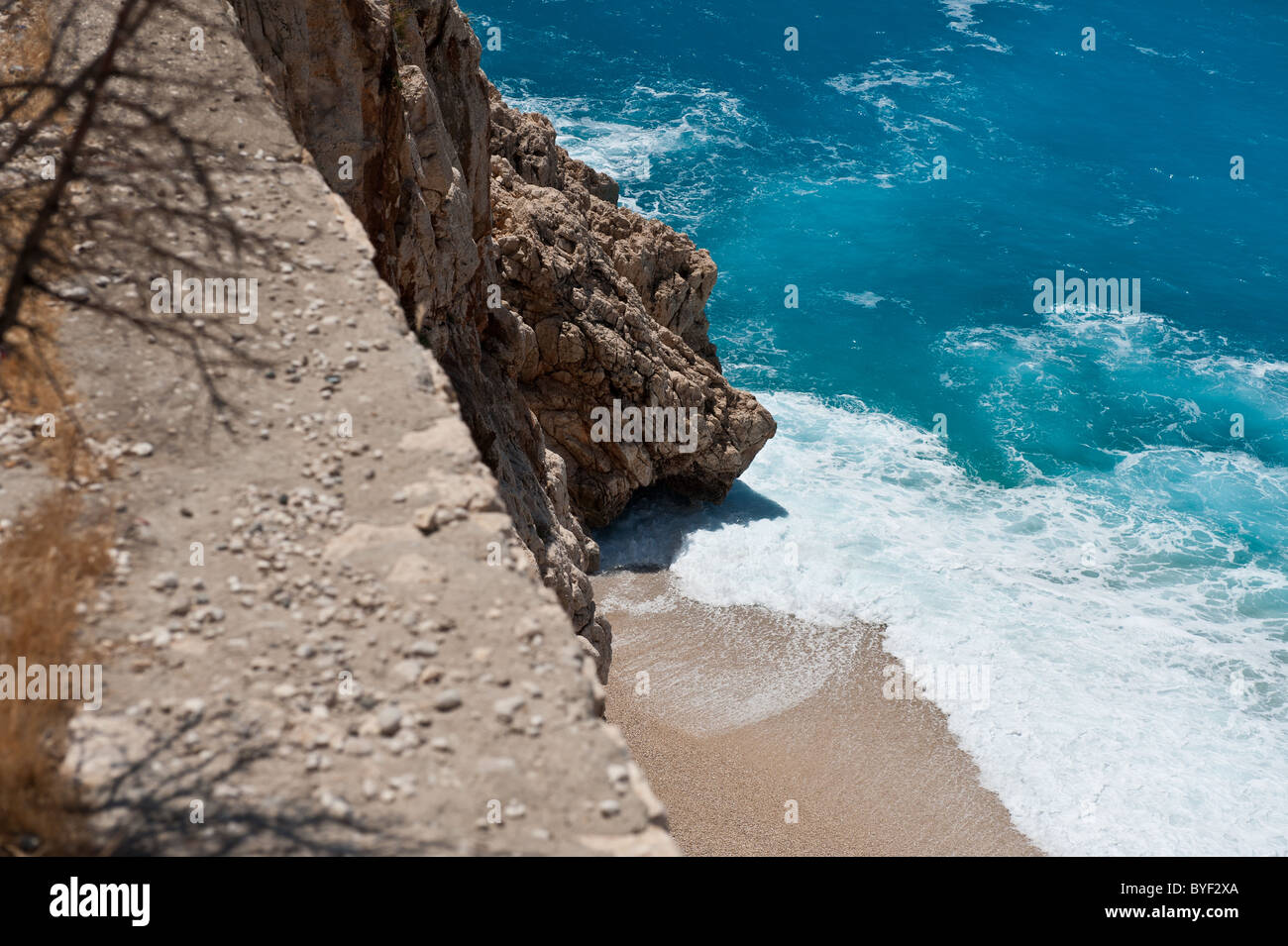 Kaputas Beach near Kalkan and Kas in Turkey Stock Photo