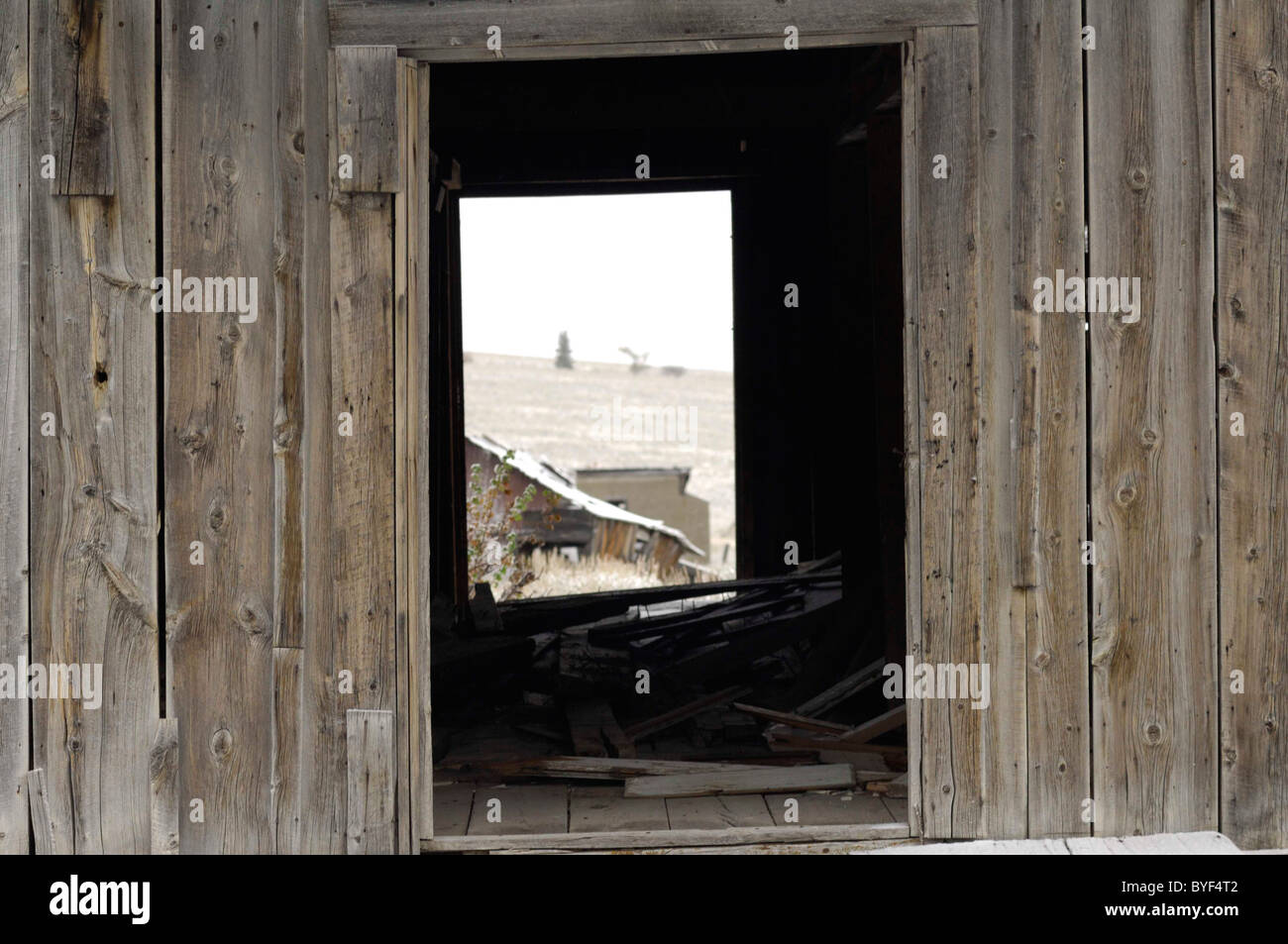 Gilmore, Idaho, Ghost Town, winter, snow, cabin Stock Photo Alamy