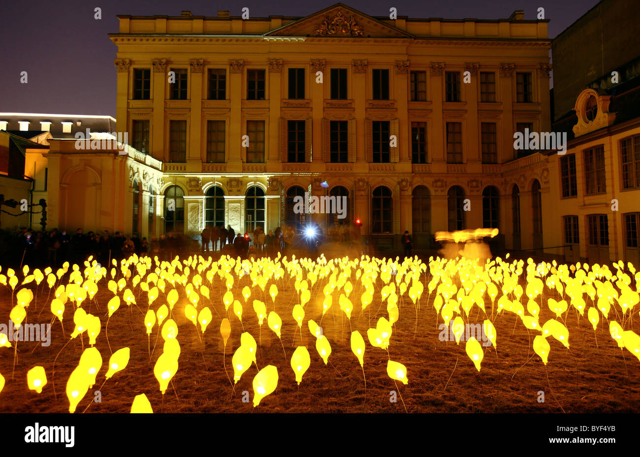 Light Festival, light art in the city, many different installations by