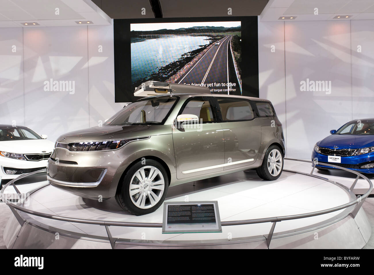 Kia KV7 crossover concept at the 2011 North American International Auto Show in Detroit Stock Photo