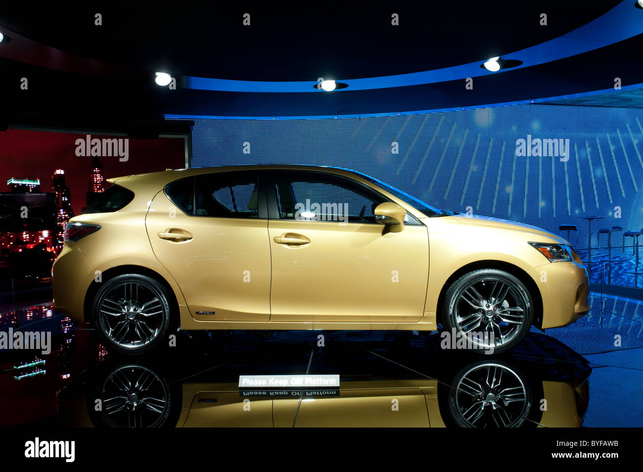 Lexus CT 200h at the 2011 North American International Auto Show in Detroit Stock Photo