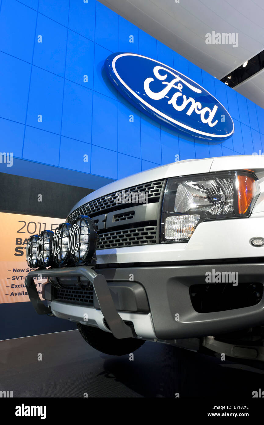 Ford F-150 SVT Raptor pickup truck at the 2011 North American International Auto Show in Detroit Stock Photo