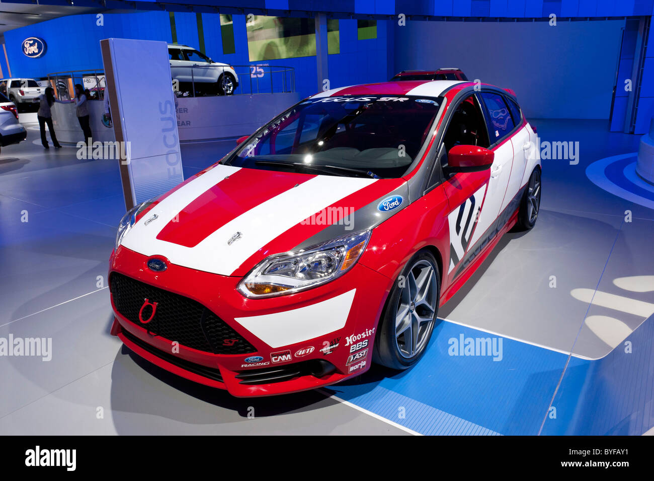 Ford Focus ST-R racecar at the 2011 North American International Auto Show in Detroit Stock Photo