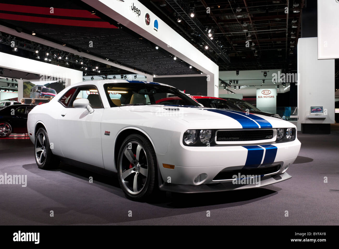 Dodge Challenger SRT-8 at the 2011 North American International Auto Show in Detroit Stock Photo