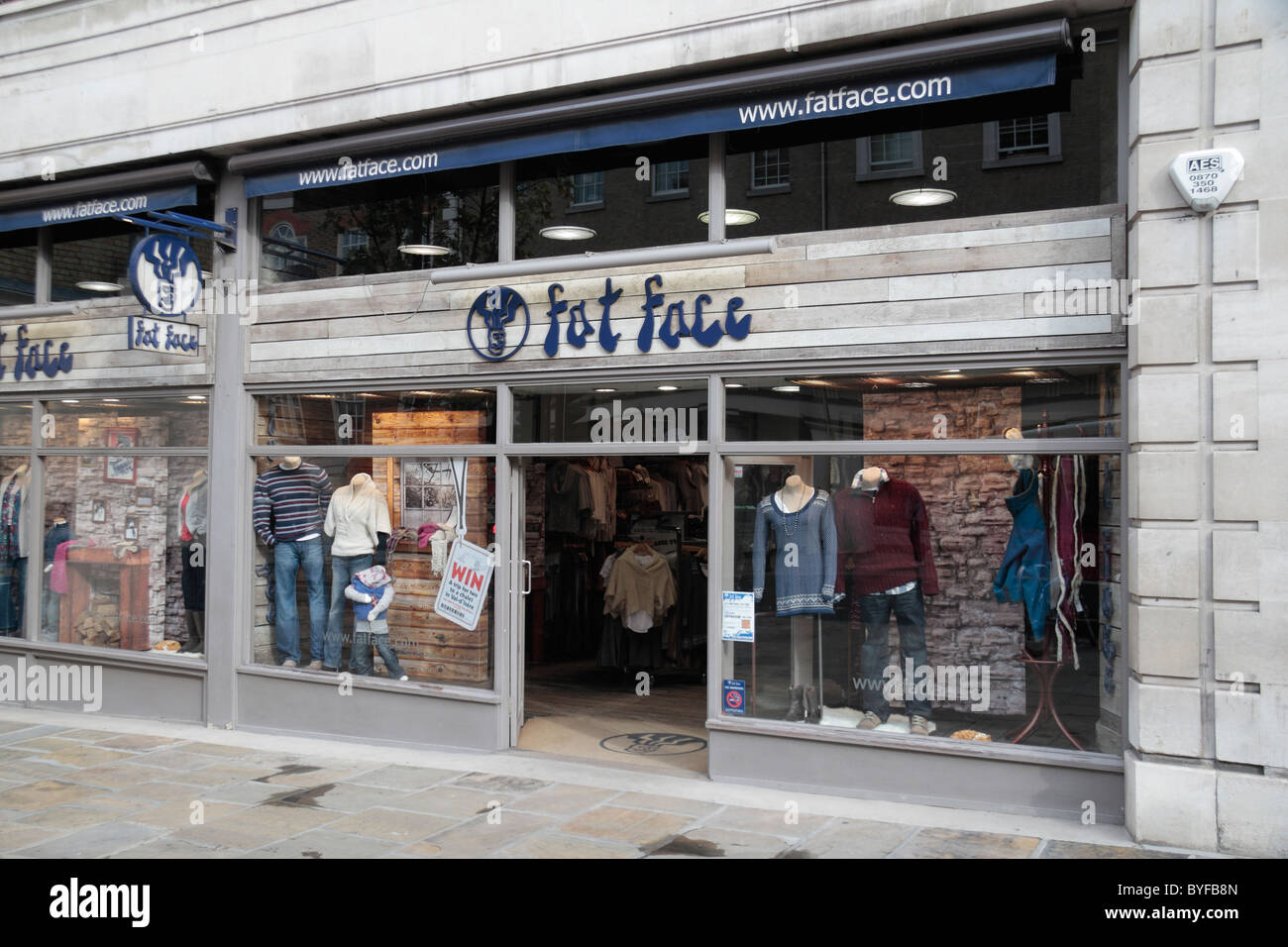 The shop front of the Fat Face store in Richmond Upon Thames, Surrey, UK. Stock Photo
