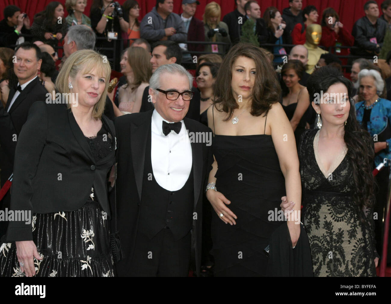 Martin Scorsese with wife Helen Morris and daughters  The 79th Annual Academy Awards (Oscars) - Arrivals Kodak Theater Stock Photo