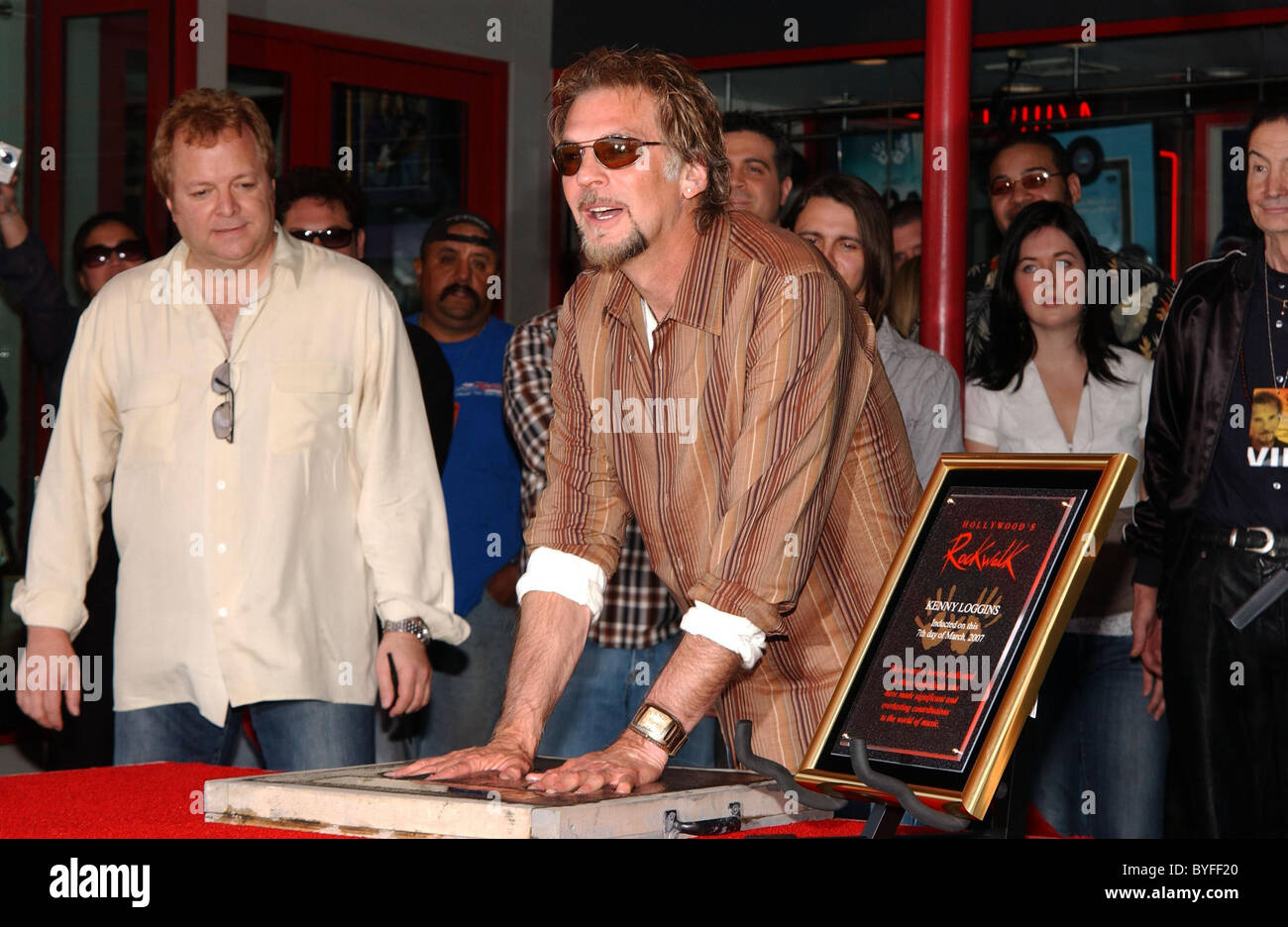 Kenny Loggins inducted into Hollywood's Rock Walk held at the Guitar