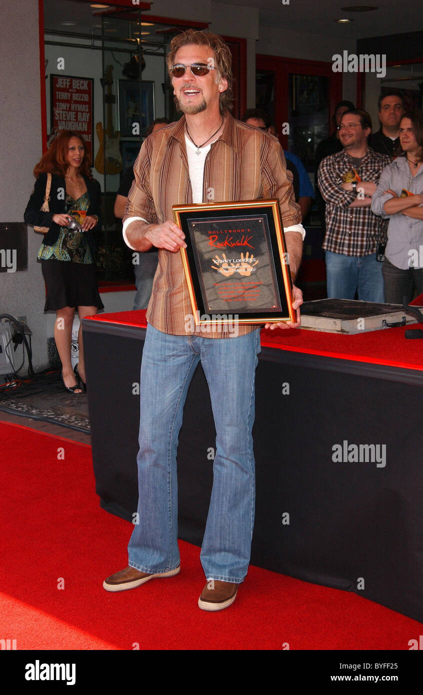 Kenny Loggins inducted into Hollywood's Rock Walk held at the Guitar