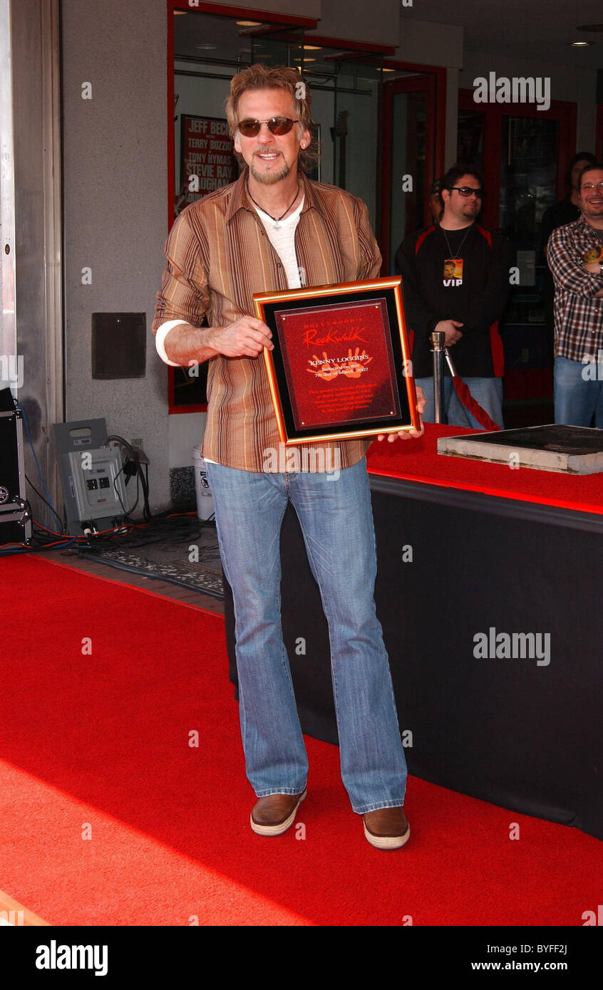 Kenny Loggins inducted into Hollywood's Rock Walk held at the Guitar