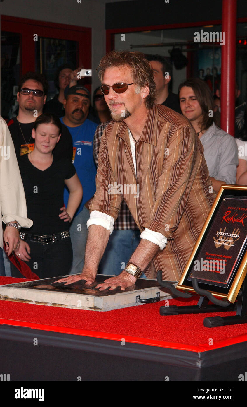 Kenny Loggins inducted into Hollywood's Rock Walk held at the Guitar