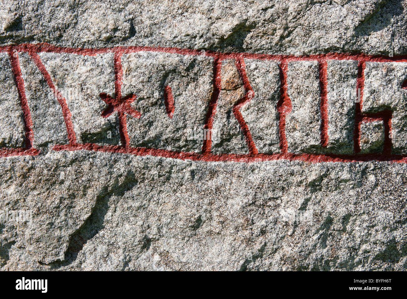 Runestone Stock Photo - Alamy