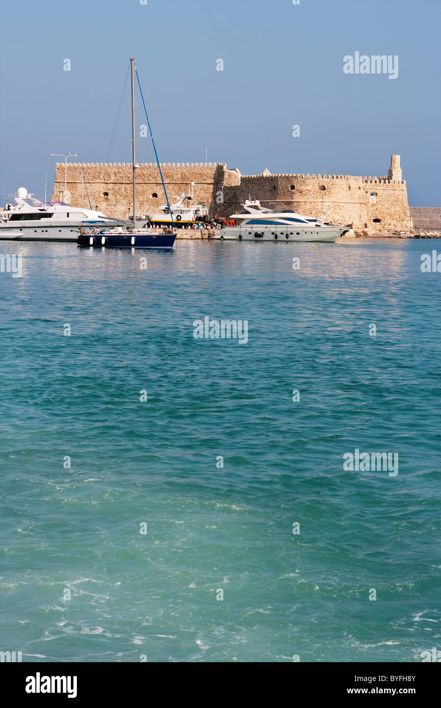 Heraklion harbor. Crete, Greece Stock Photo