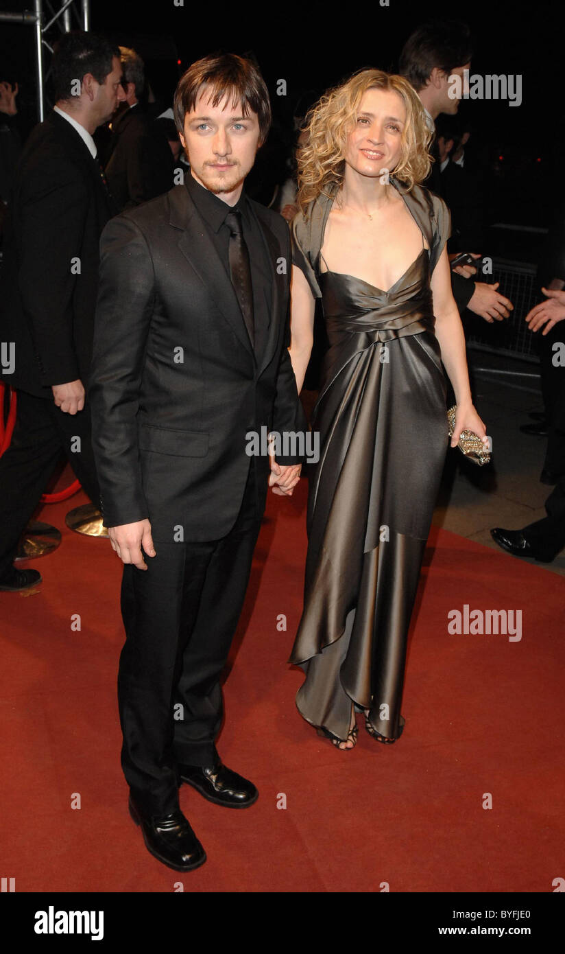 James McAvoy and Anne-Marie Duff The Orange British Academy Film Awards (BAFTAs) after-party held at Grosvenor House - Arrivals Stock Photo