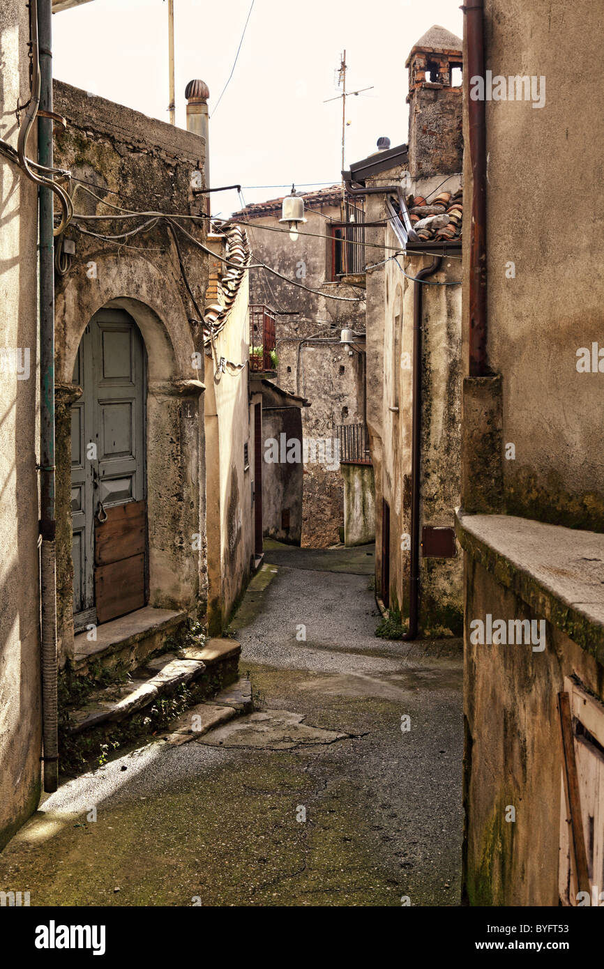 Detail Of Old Houses In San Donato,calabria Stock Photo - Alamy