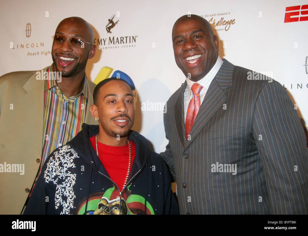 Alonso Mourning, Ludacris, Magic Johnson Boost Mobile ZO And Magic 8 Ball  Challenge held at Wynn Hotel and Casino Las Vegas Stock Photo - Alamy