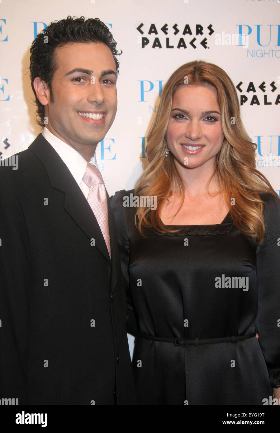 Ali Nejad and Shana Hiatt The 3rd National Heads-Up Poker Championship Draw Party held at Pure Nightclub in Caesars Palace Stock Photo