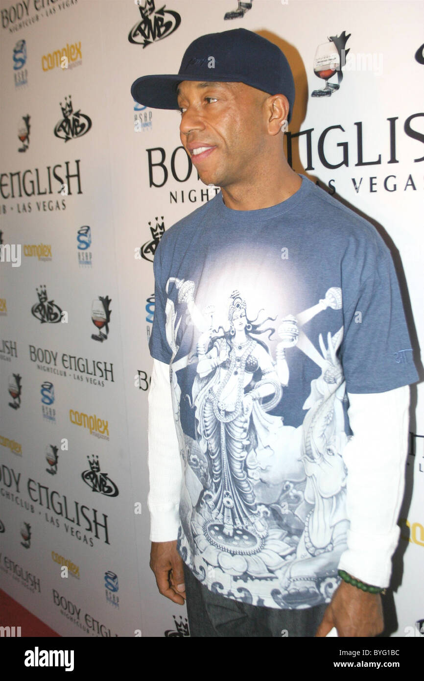 Russell Simmons Old School Hip Hop event at Body English  Arrivals Las Vegas, Nevada - 16.02.07 Stock Photo