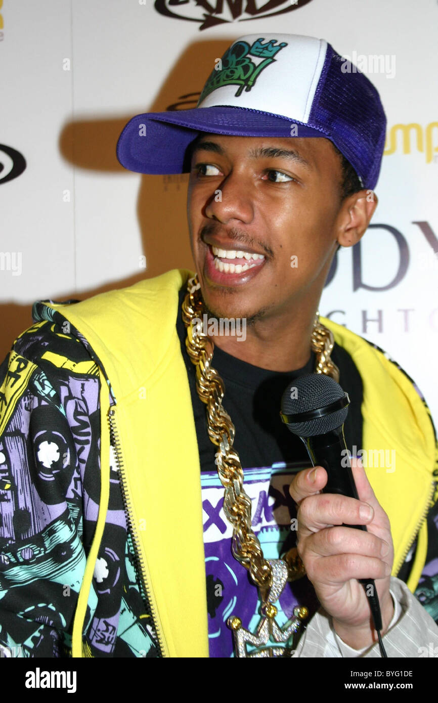Nick Canon Old School Hip Hop event at Body English _Arrivals Las Vegas, Nevada - 16.02.07 Stock Photo
