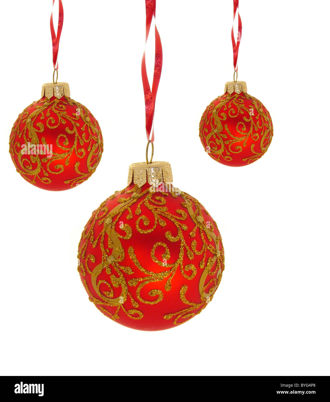 Christmas ball isolated on white background Stock Photo - Alamy