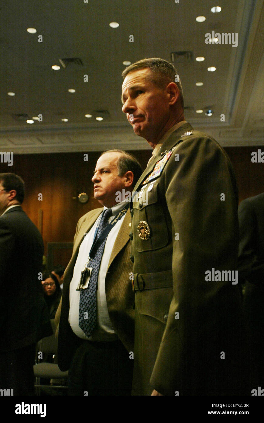 General Peter Pace The Appropriations Committee met on the Iraq-Afghanistan war funding Washington D.C., USA - 27.02.07 Stock Photo