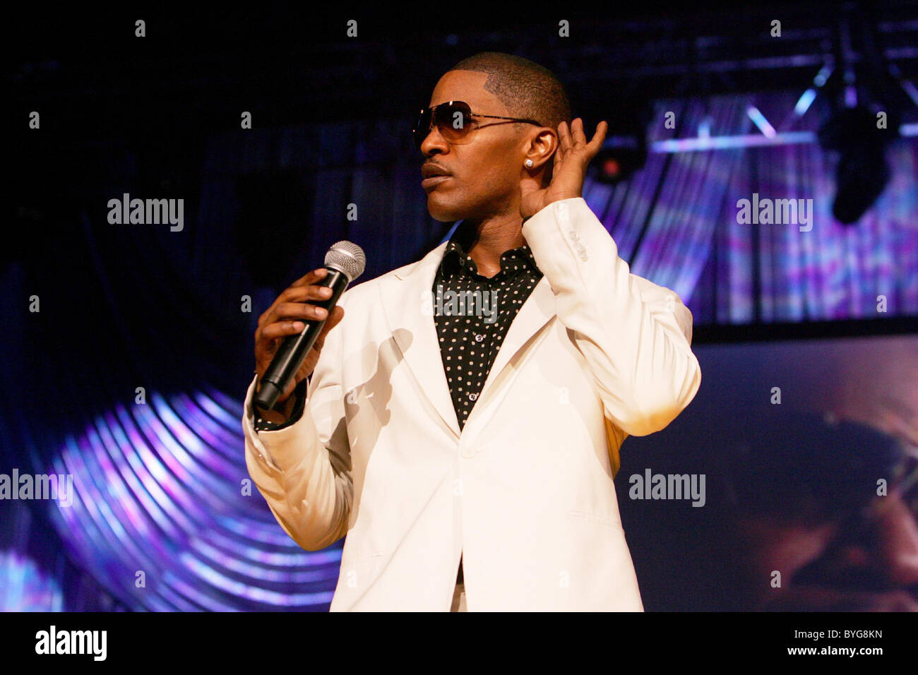 Jamie Foxx performing in concert at the AT&T Center San Antonio, Texas