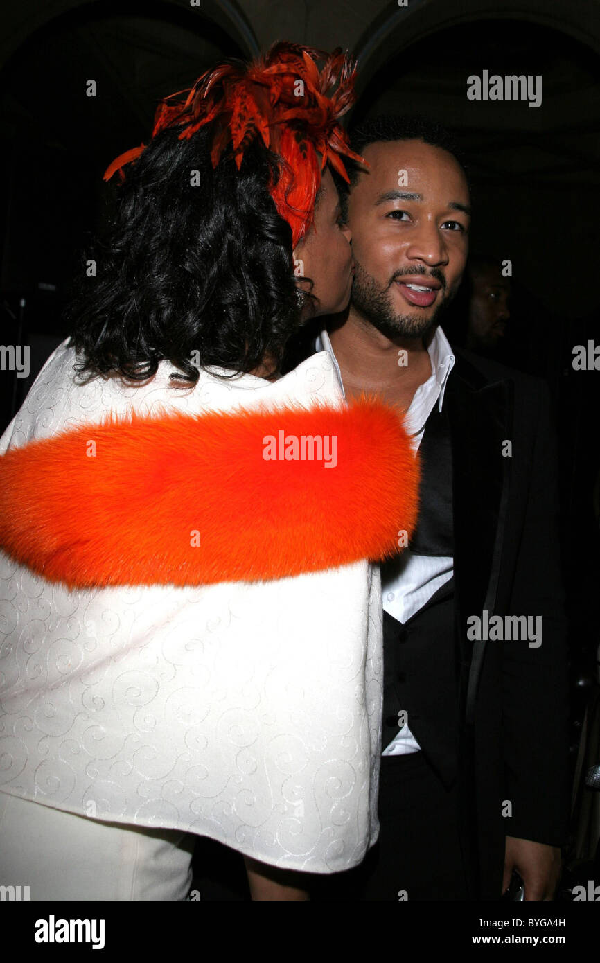 John Legend and his mom Phyllis Stephens The House of Hype Stock Photo -  Alamy