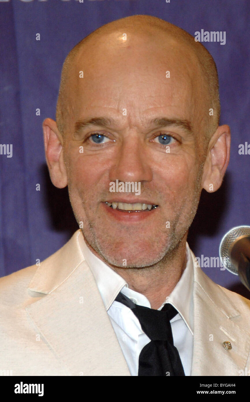 Michael Stipe of REM Rock & Roll Hall of Fame Induction Ceremony held