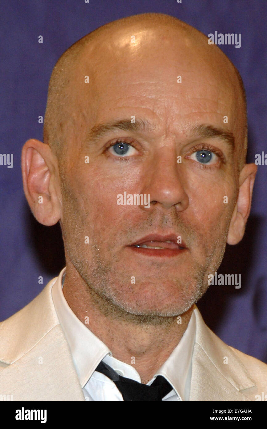 Michael Stipe of REM Rock & Roll Hall of Fame Induction Ceremony held