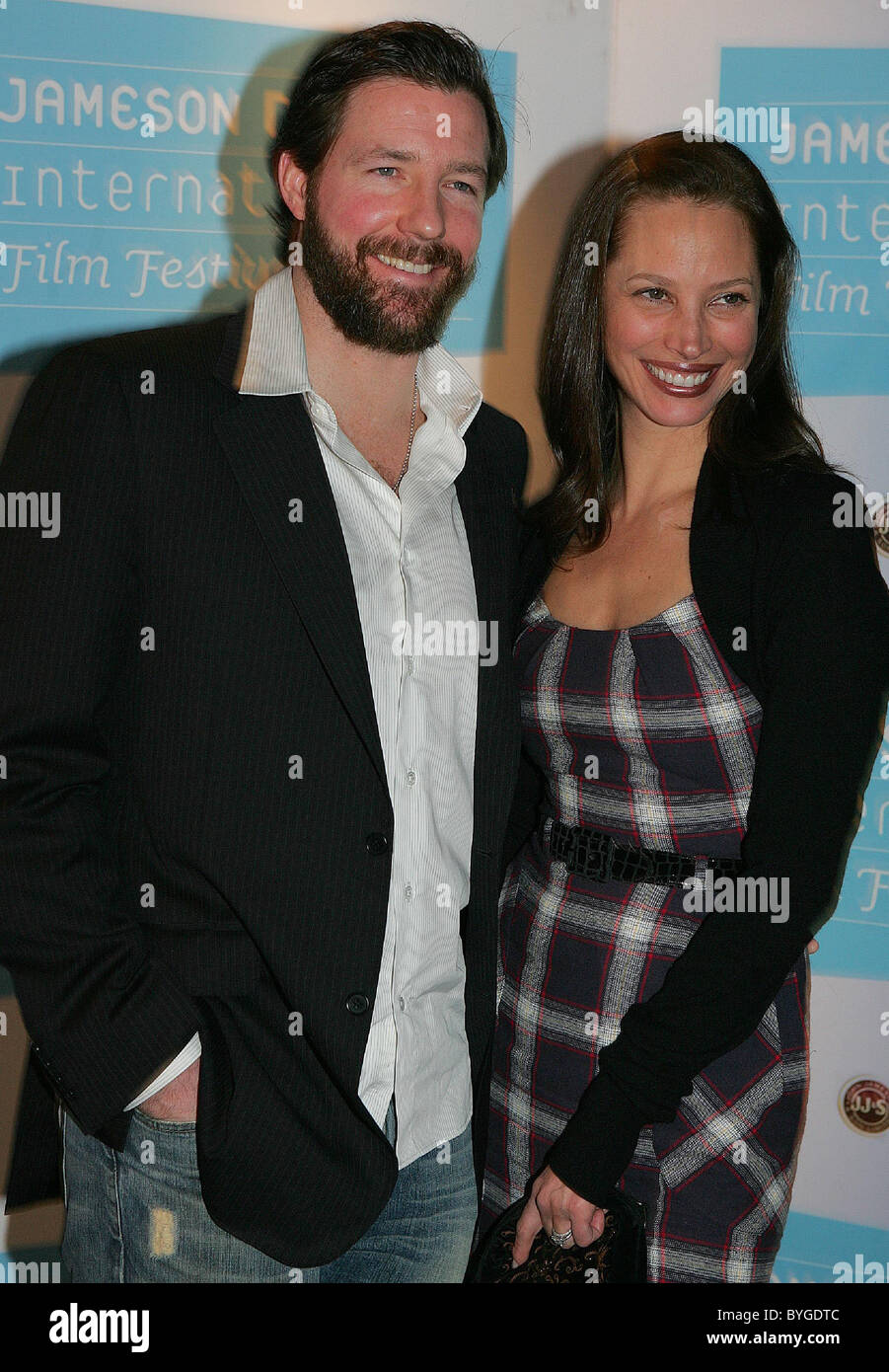 Edward burns wife christy turlington hires stock photography and