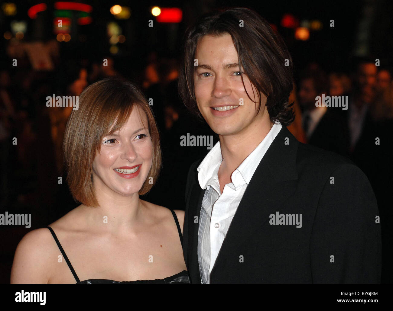 Tom Wisdom and guest UK film premiere of '300' held at the Vue West End -  Arrivals London, England - 15.03.07 Stock Photo - Alamy