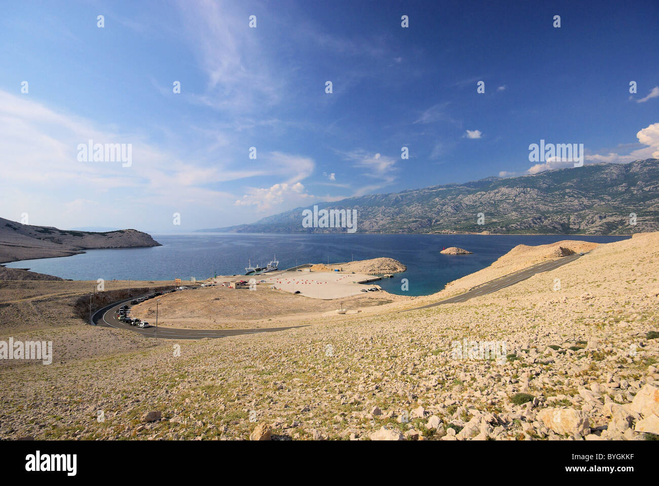 Pag Hafen - Pag harbour 06 Stock Photo