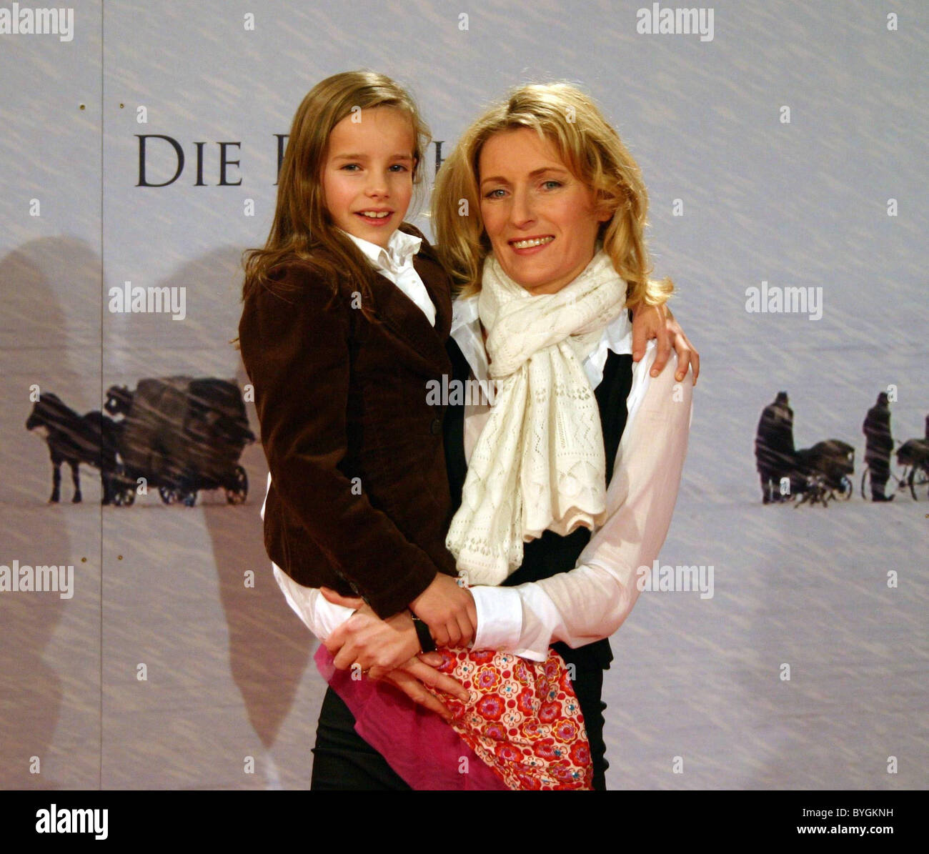 Stella Kunkat and Maria Furtwaengler Premiere of the TV movie 'Die Flucht' at the Delphi Filmpalast movie theater Berlin, Stock Photo