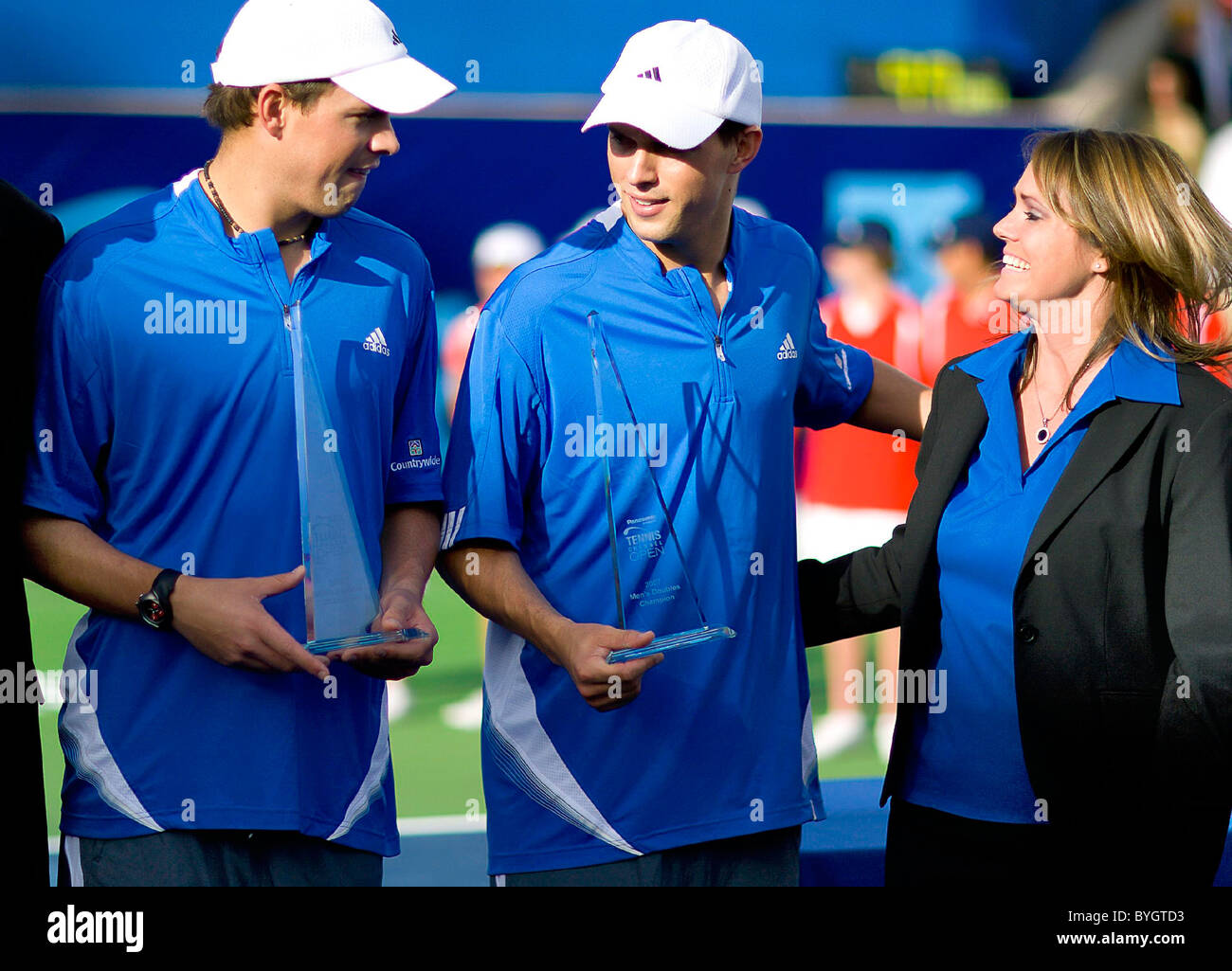 Bob Bryan and Mike Bryan win the Men's Doubles Championship in the