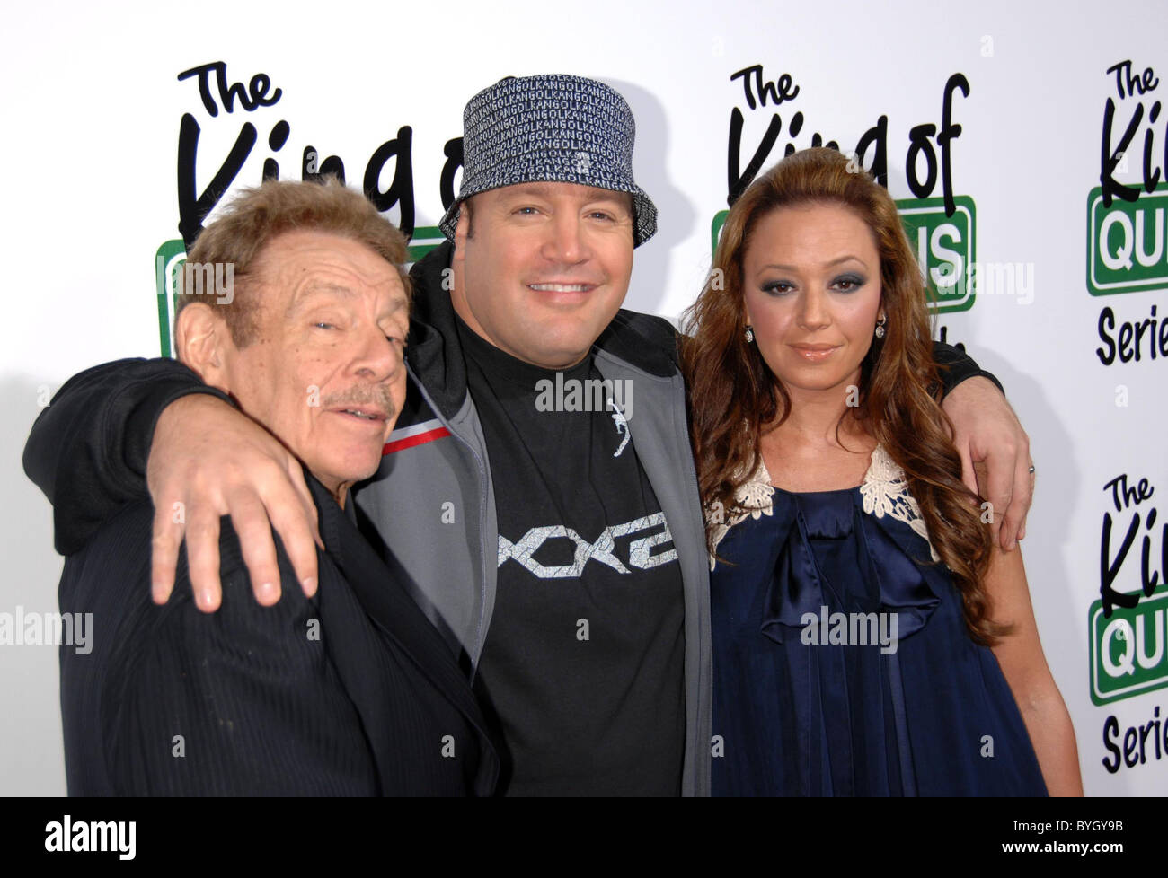 Jerry Stiller, Kevin James and Leah Remini 'The King of Queens' wrap party, celebrating nine successfull seasons, held at Stock Photo