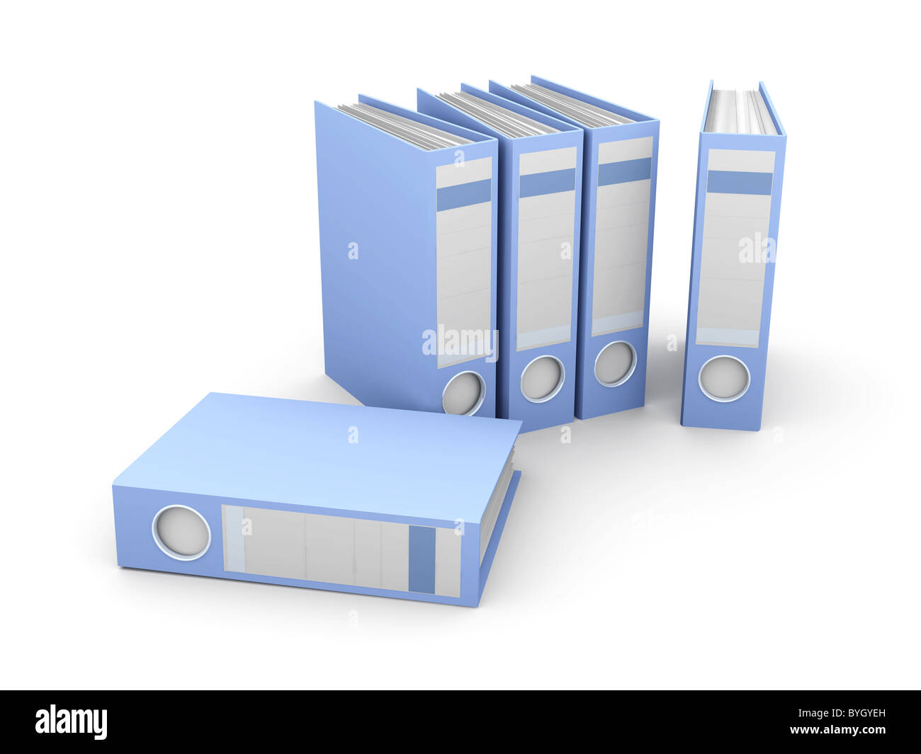 Blue office folders 3d Cut Out Stock Images & Pictures - Alamy